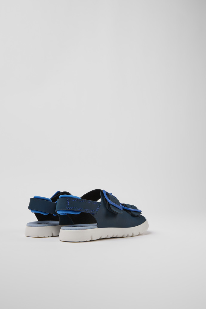 Caterpillar Blue Leather Sandals for Boys