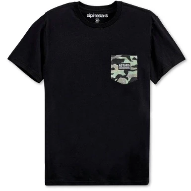 ALPINESTARS POCKET CAMO BLACK T-SHIRT