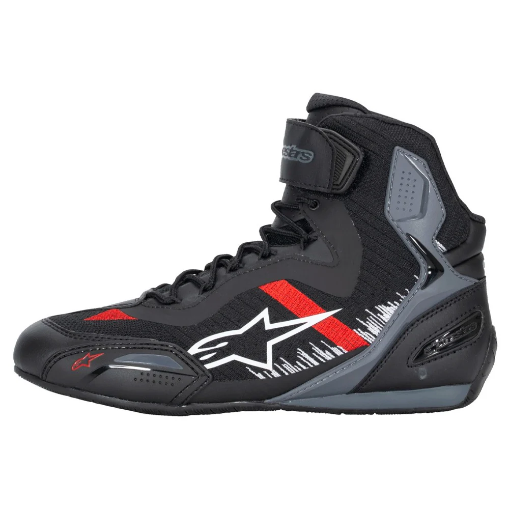 ALPINESTARS FASTER 3 RIDEKNIT SNEAKERS BLACK / GRAY / RED