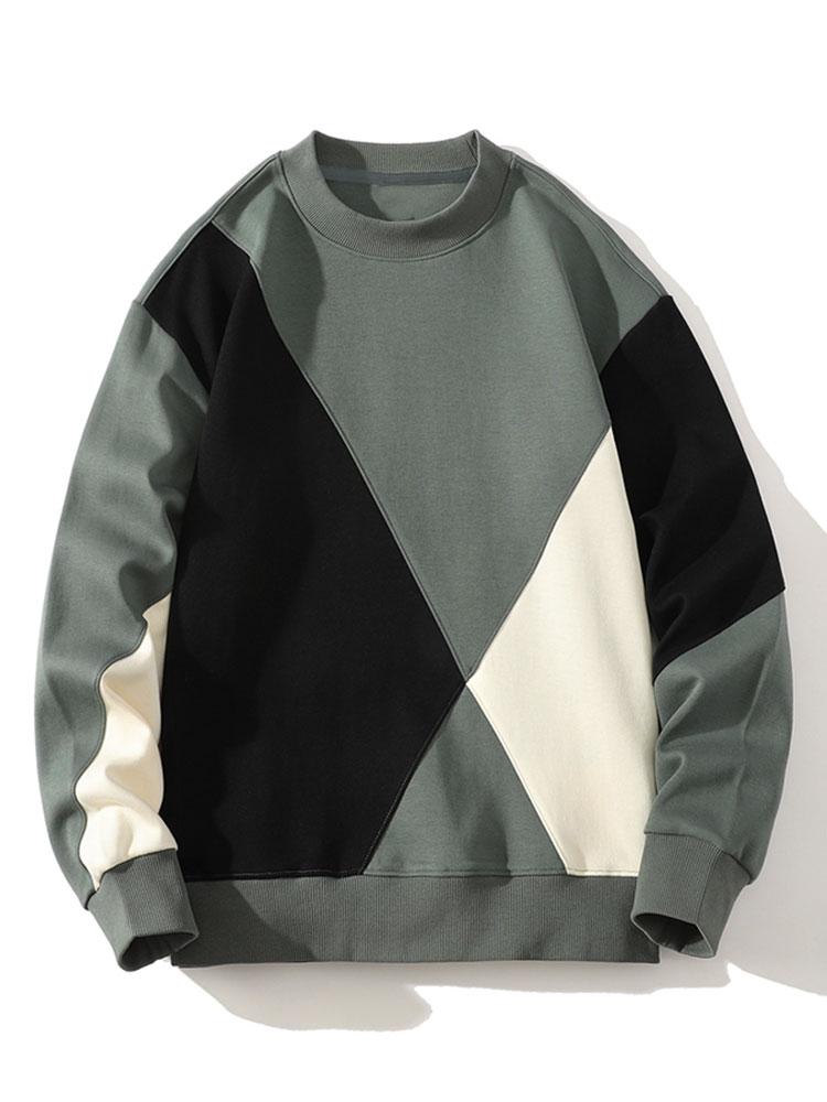 Color Block Patchwork Sweatshirt