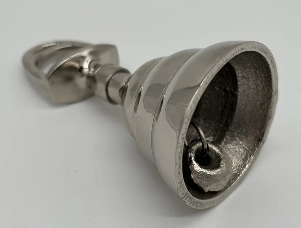 Hand bell nickel-plated brass Horsebit Ø 5.5 x H. 12.5 cm - table bell - service bell - catering bell - hotel bell - hotel & catering decorative accessories