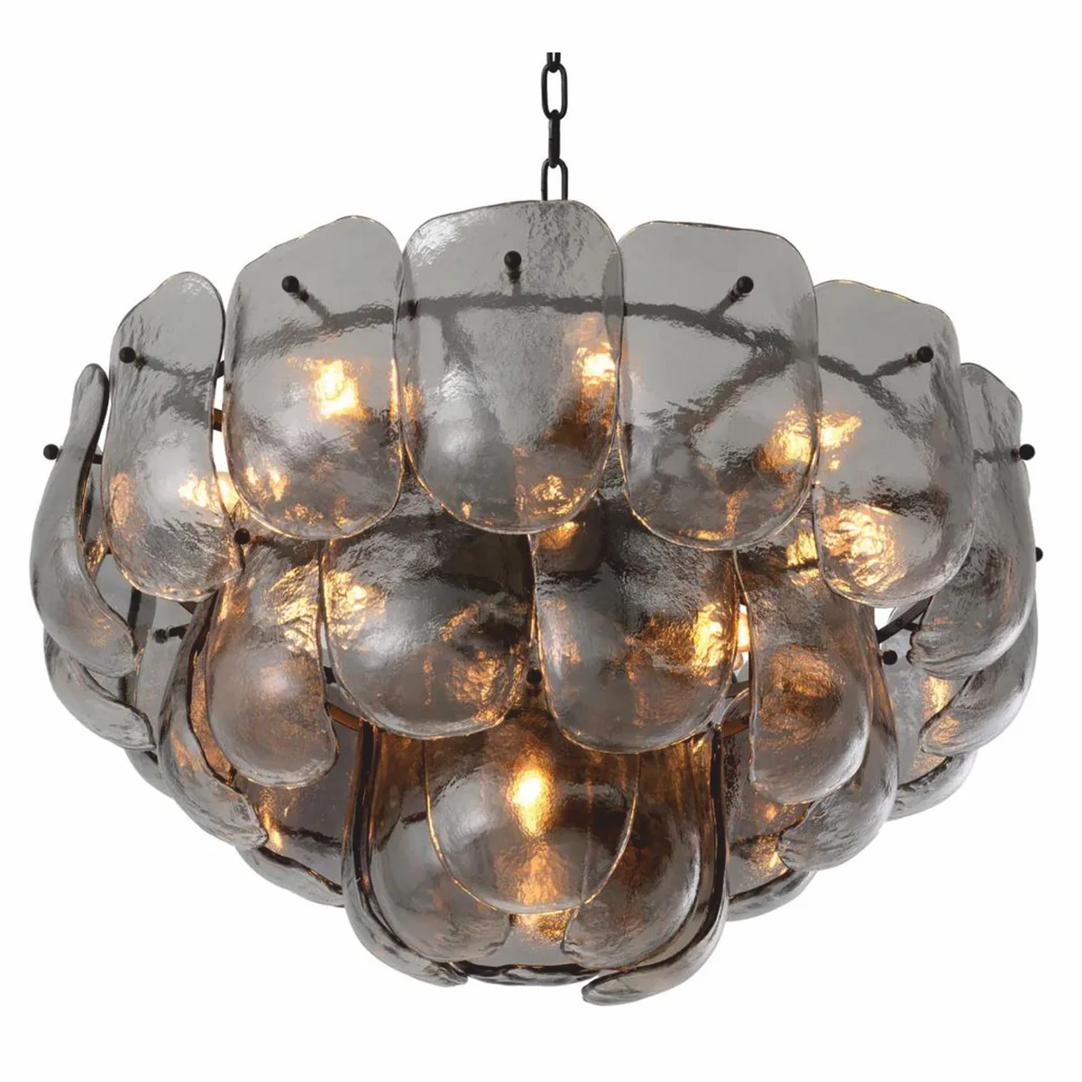 Luxury living room & hotel chandelier gray / bronze Ø 75 cm - luxury furniture