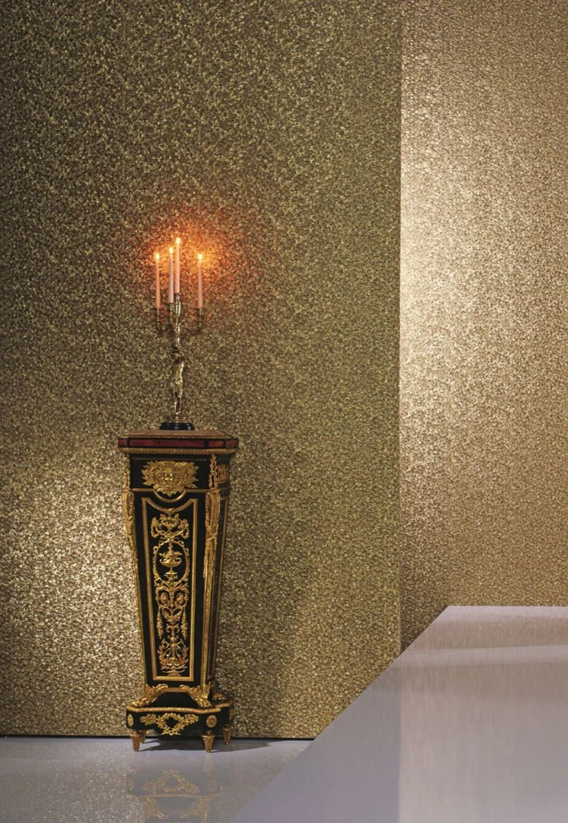 Harald Glööckler designer baroque non-woven wallpaper 52556 - feathers - gold / metallic