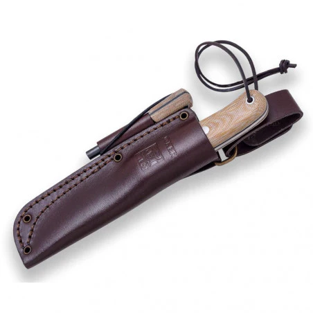 Joker BS9 Trampero Scandi Micarta Beige - Survival and buschcraft knife