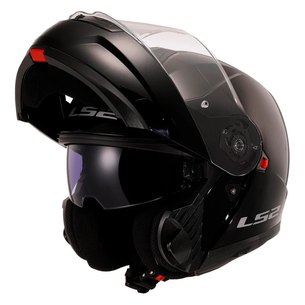 CASCO MODULAR LS2 FF908 STROBE II NEGRO BRILLO
