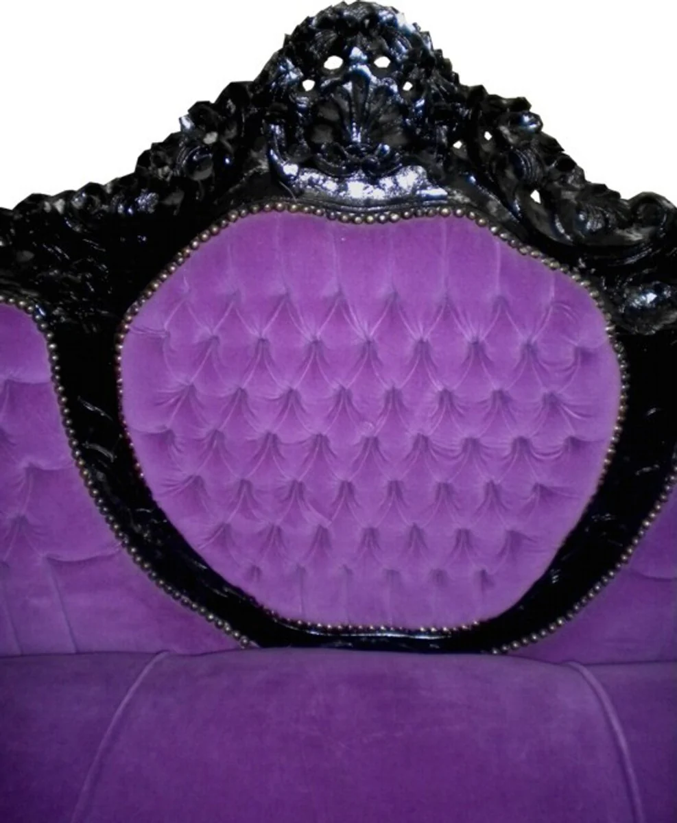 Baroque sofa set King purple/black