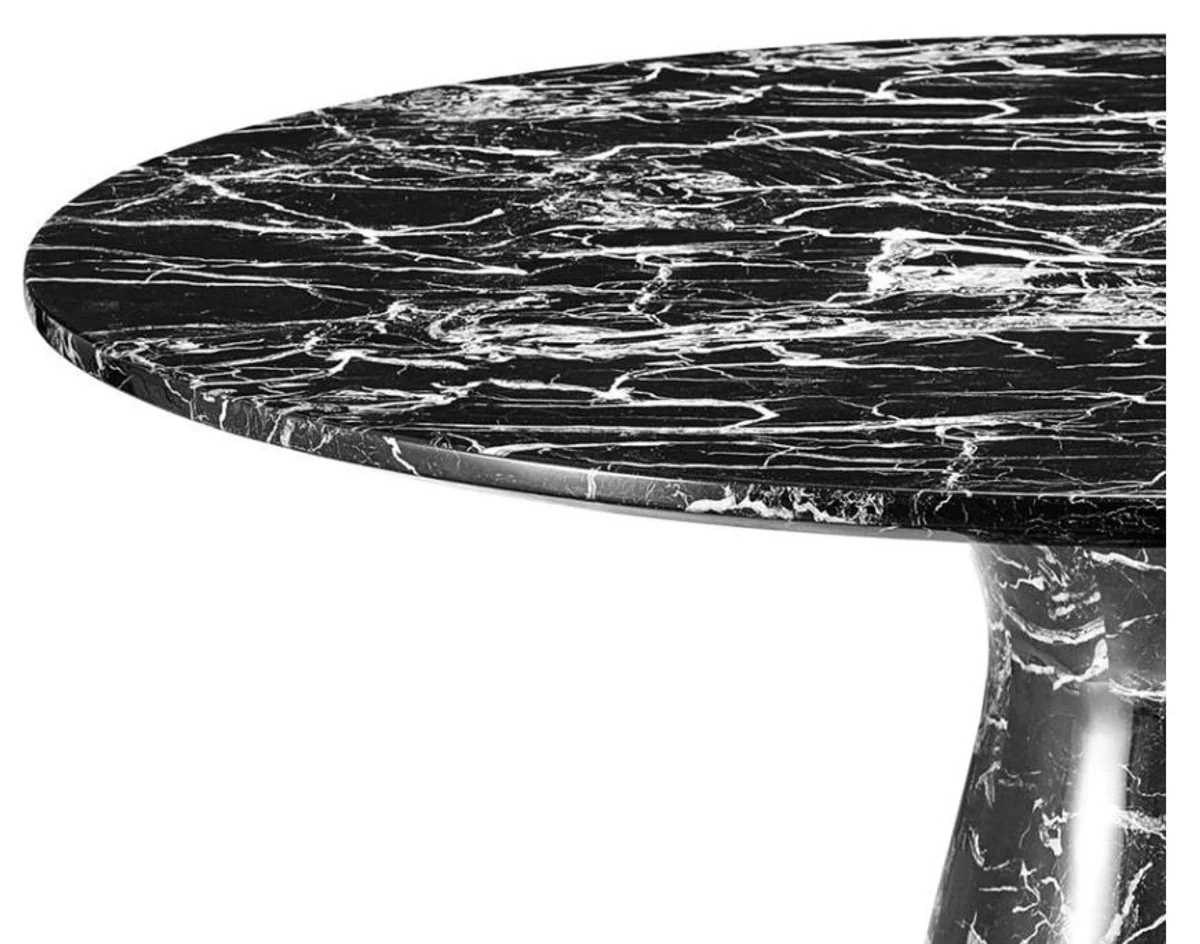 Designer dining table black 119.5 x H. 75 cm - luxury edition
