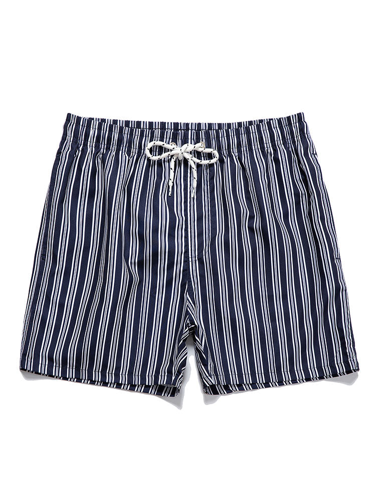 Striped Print Swim Shorts