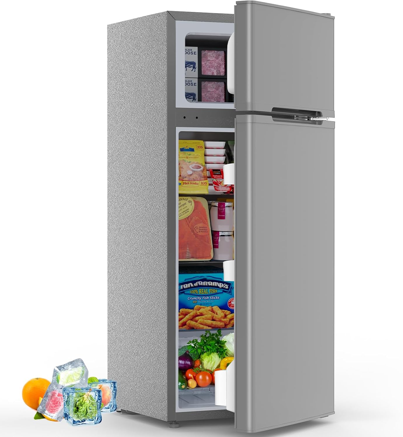 4.5 Cu.Ft Mini Fridge with Freezer 2 Door Compact Refrigerator Small Fridge