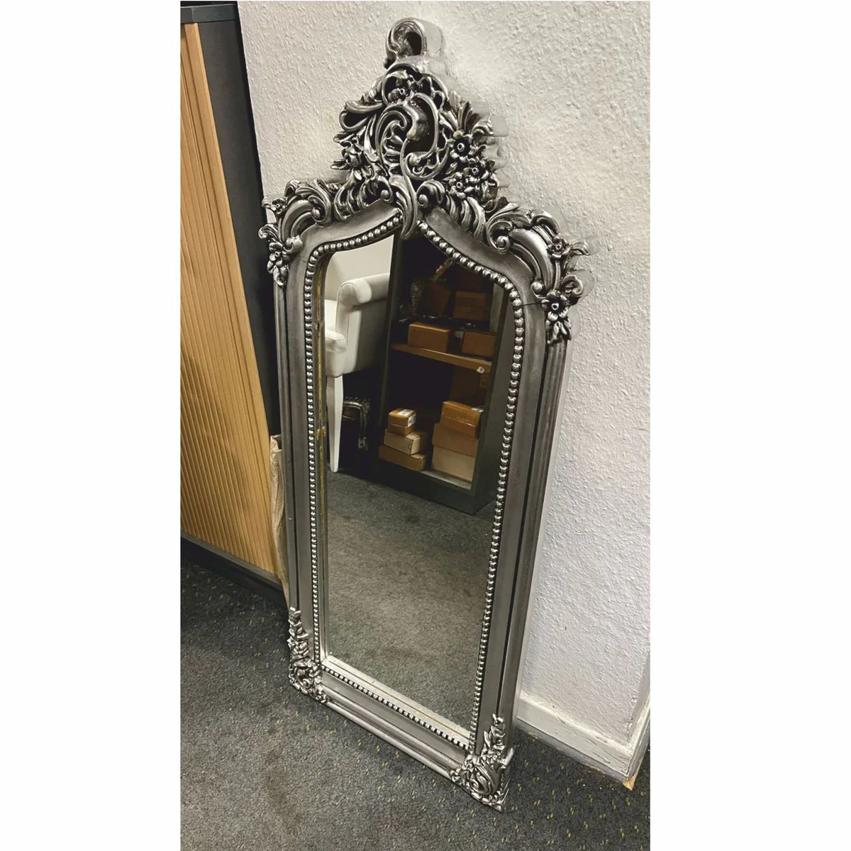 Baroque mirror silver H. 115 cm - Magnificent Baroque furniture