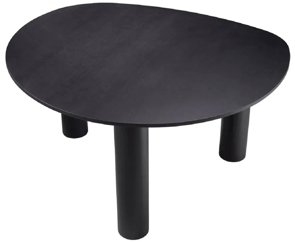 Luxury dining table black 149 x 128.5 x H. 77 cm - solid wood kitchen table - dining room furniture - kitchen furniture - luxury furniture - luxury furnishings