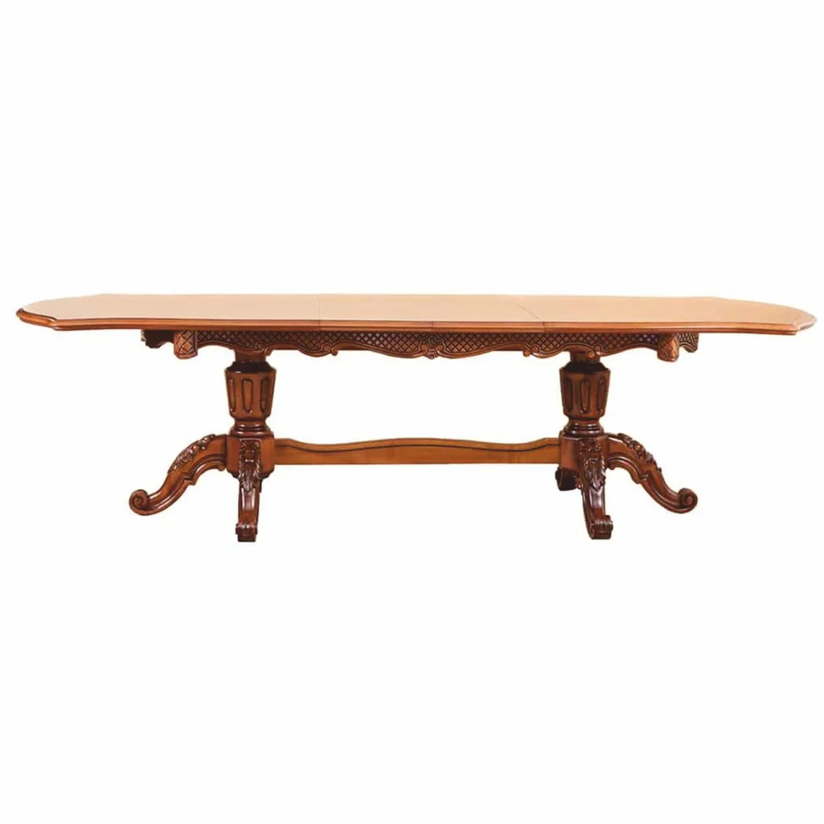 Luxury Baroque Dining Table Brown 230-307 cm - Baroque Dining Room Furniture