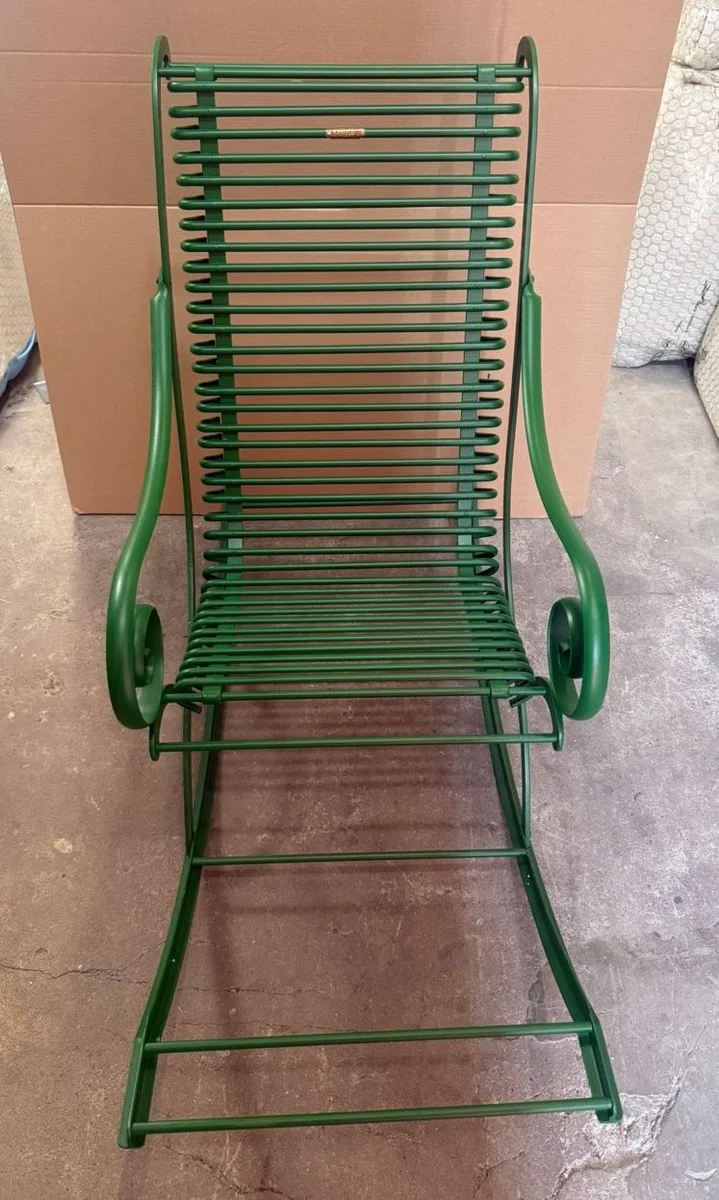 Art Nouveau Garden Rocking Chair Green - Baroque & Art Nouveau Garden Furniture