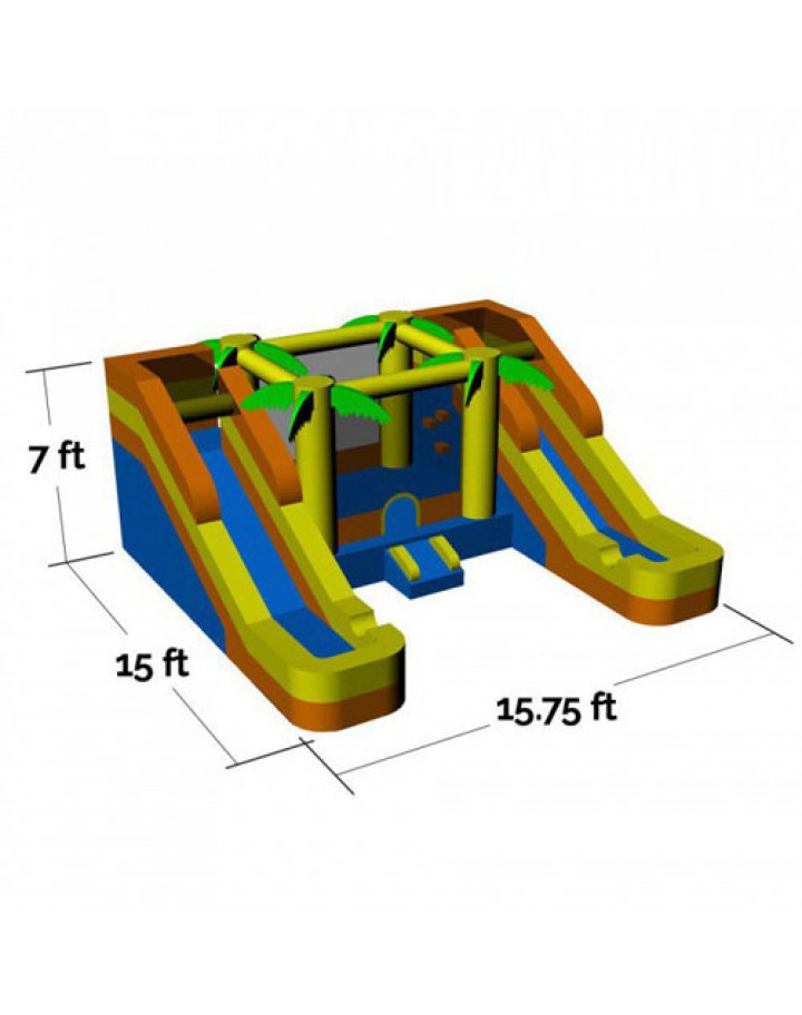 Rainforest Rapids Commercial Inflatable Combo