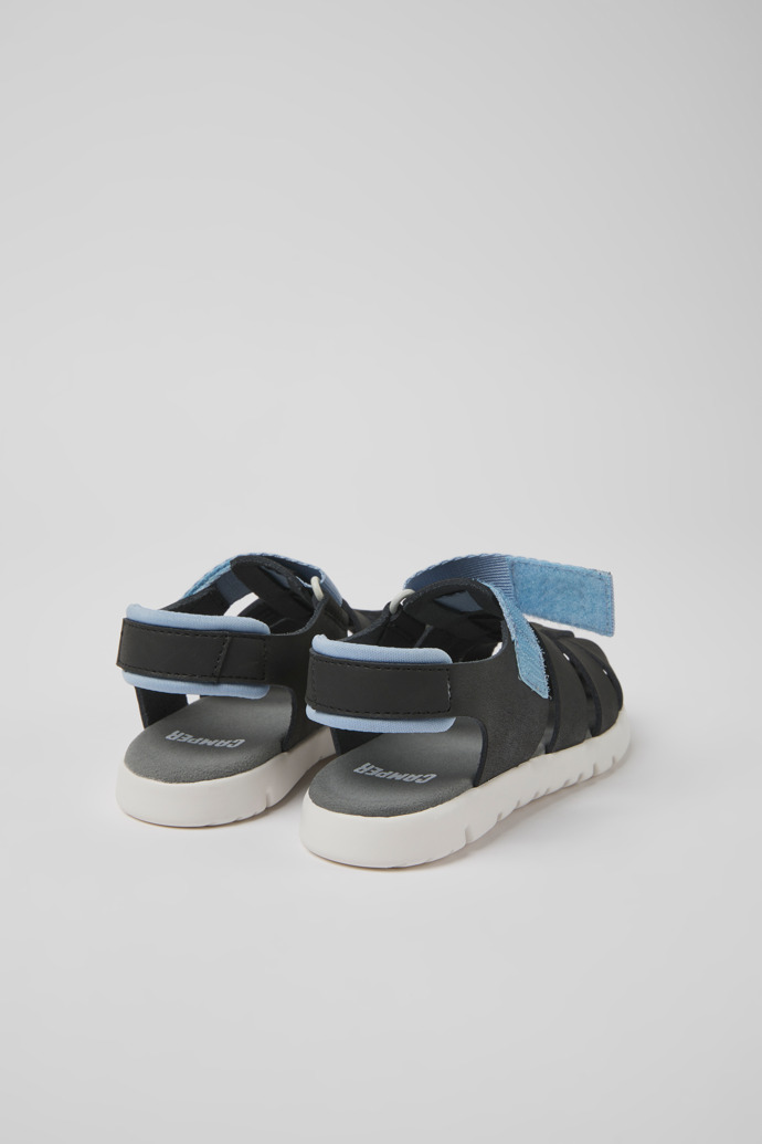 Caterpillar Black Leather Sandals for Boys