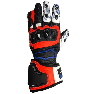 SUMMER OUT TRACK RACING GLOVES BLACK / WHITE / RED