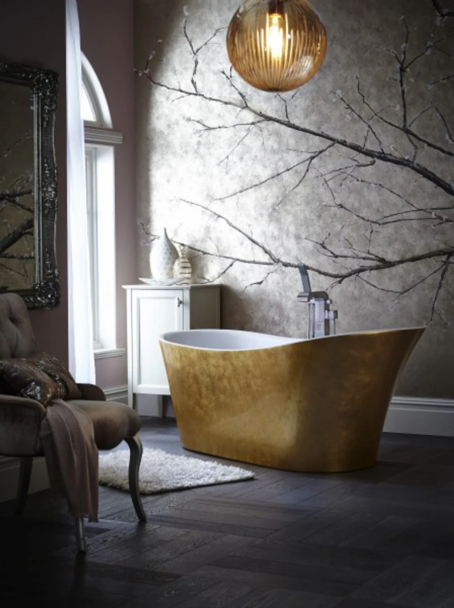 Art Deco bathtub freestanding gold model He-Hol 1710mm - Freestanding retro antique art nouveau bathtub
