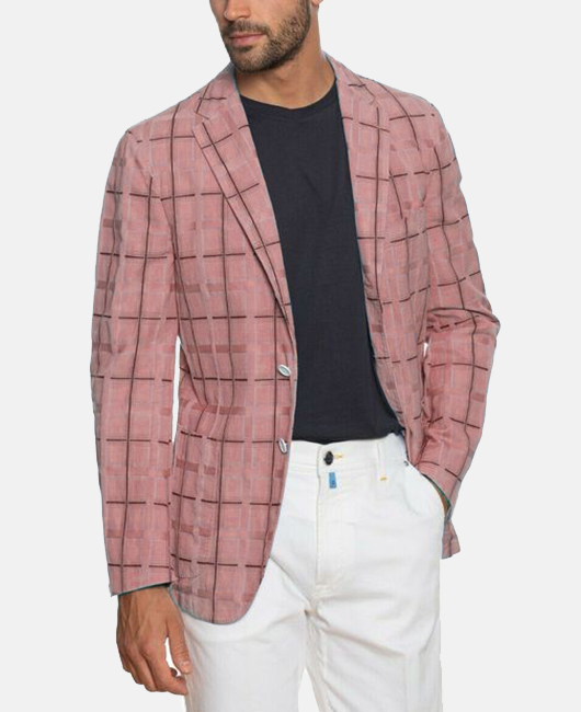 Casual Plaid Notch Lapel Two Button Blazer