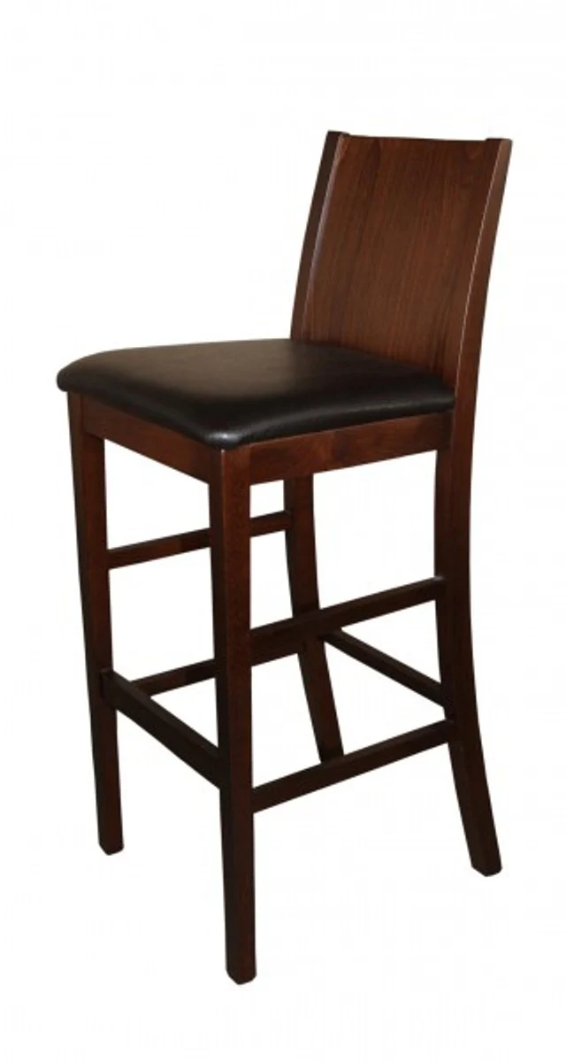 Designer bar chair brown / brown - bar stool - furniture restaurant hotel
