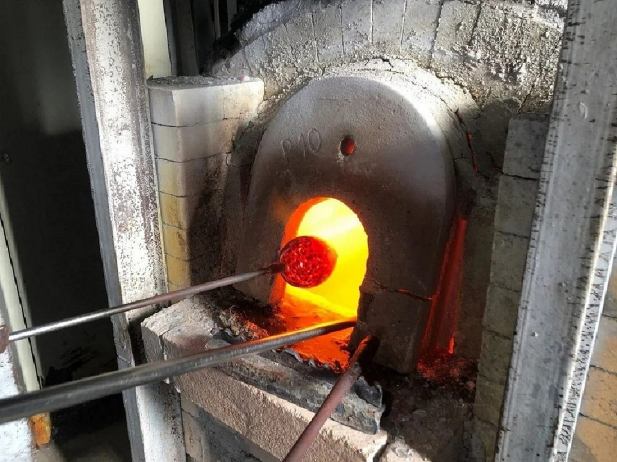 Luxury Murano crystal glass water glasses set of 6 green Ø 8 x H. 10.5 cm - Made in Italy