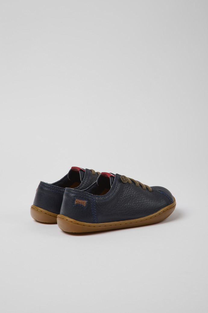 Peu Navy Blue Leather Shoes for Boys