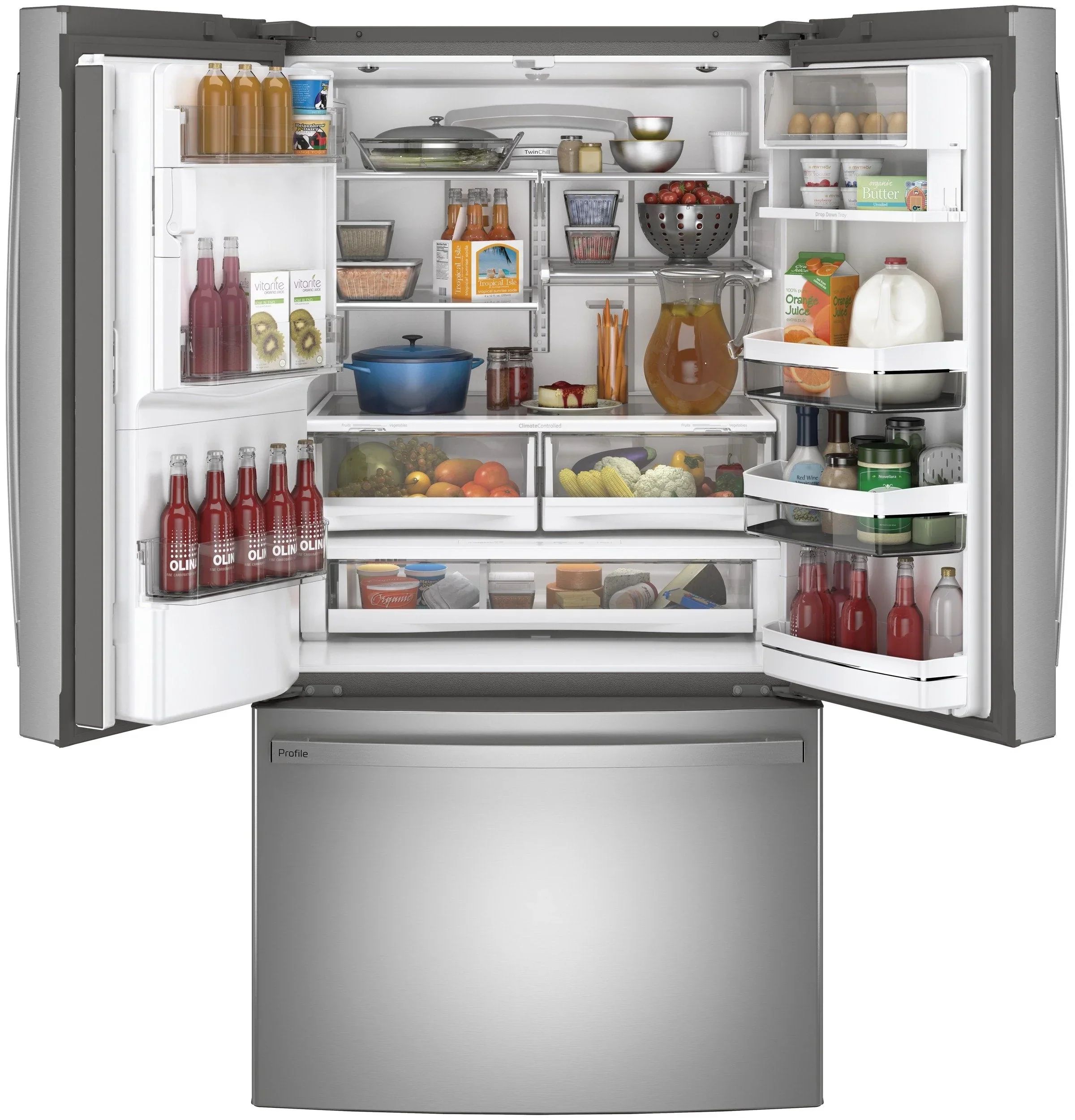 GE Profile Series ENERGY STAR® 27.7 Cu. Ft. Fingerprint Resistant French-Door Refrigerator