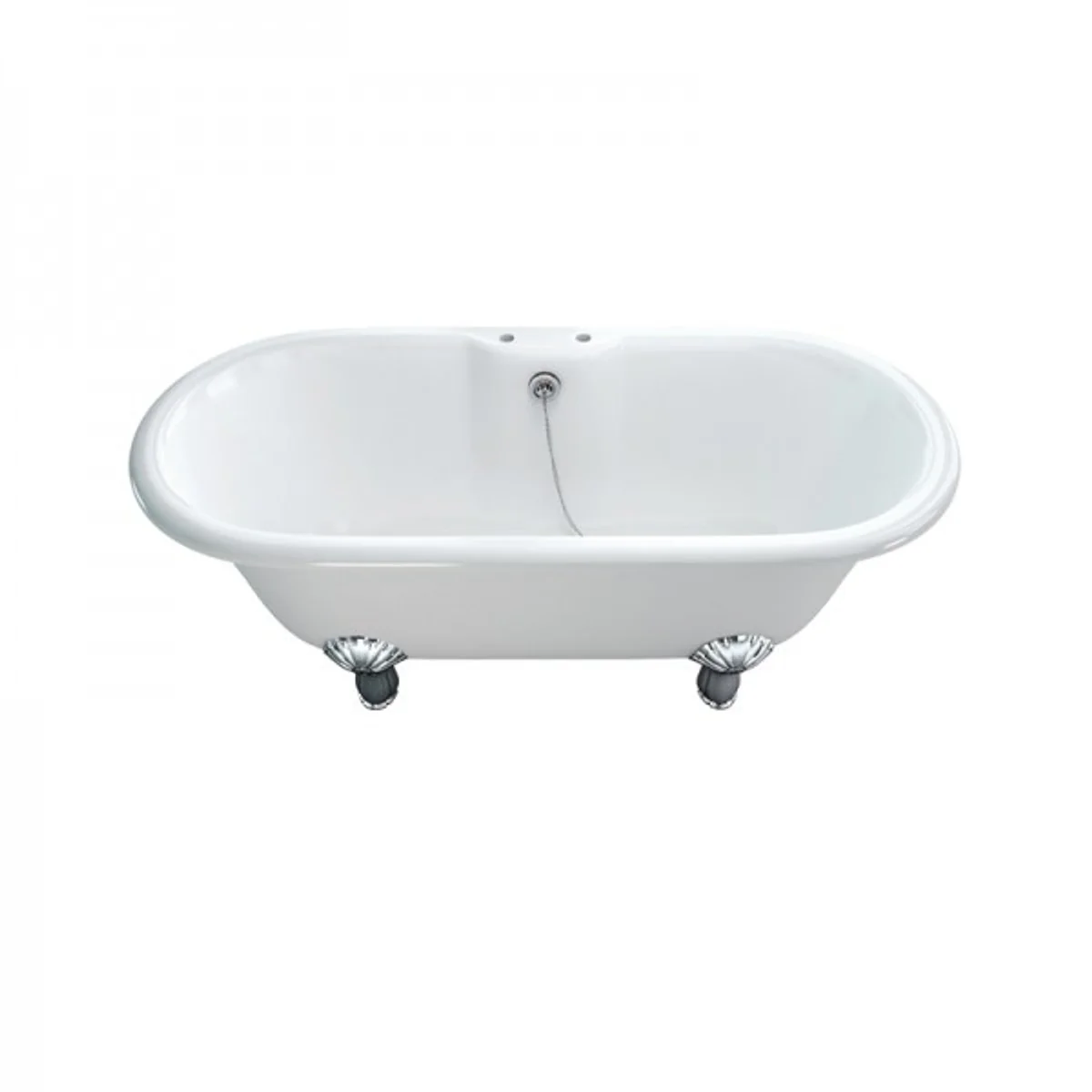 Art Nouveau bathtub natural stone freestanding 1700mm BBlan white - freestanding retro antique bathtub