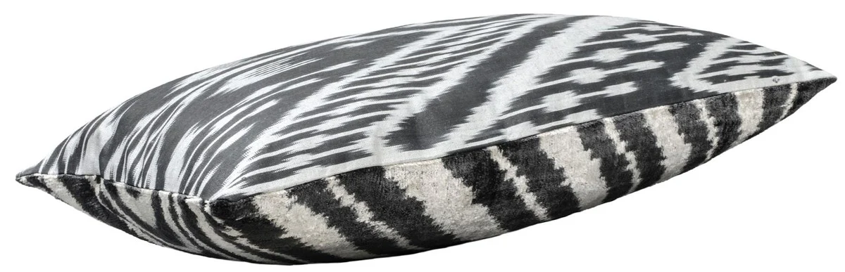 Luxury cushion black / white 60 x 40 cm - living room decoration accessories