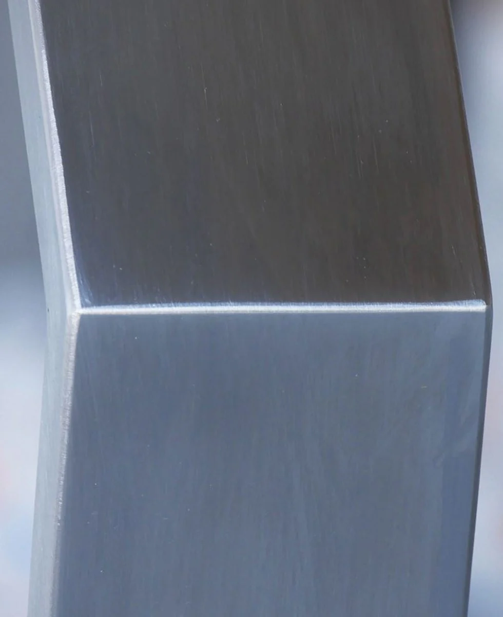 Luxury solid wood dining table with rustic oak table top and stainless steel legs - Various colors & sizes - Dining room table - Kitchen table - Dining room furniture