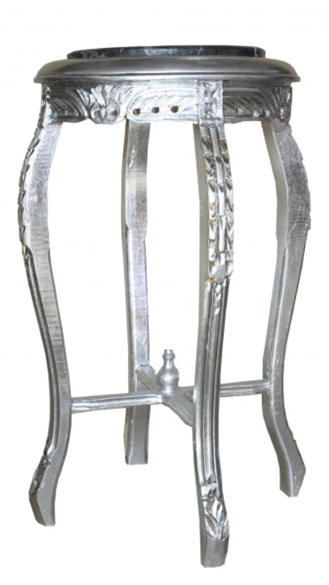 Baroque side table silver ModY7 72 x 40 cm