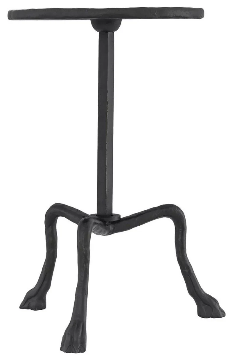 Luxury side table bronze color Ø 36.5 x H. 52 cm - Round tripod table - Living room furniture - Luxury furniture