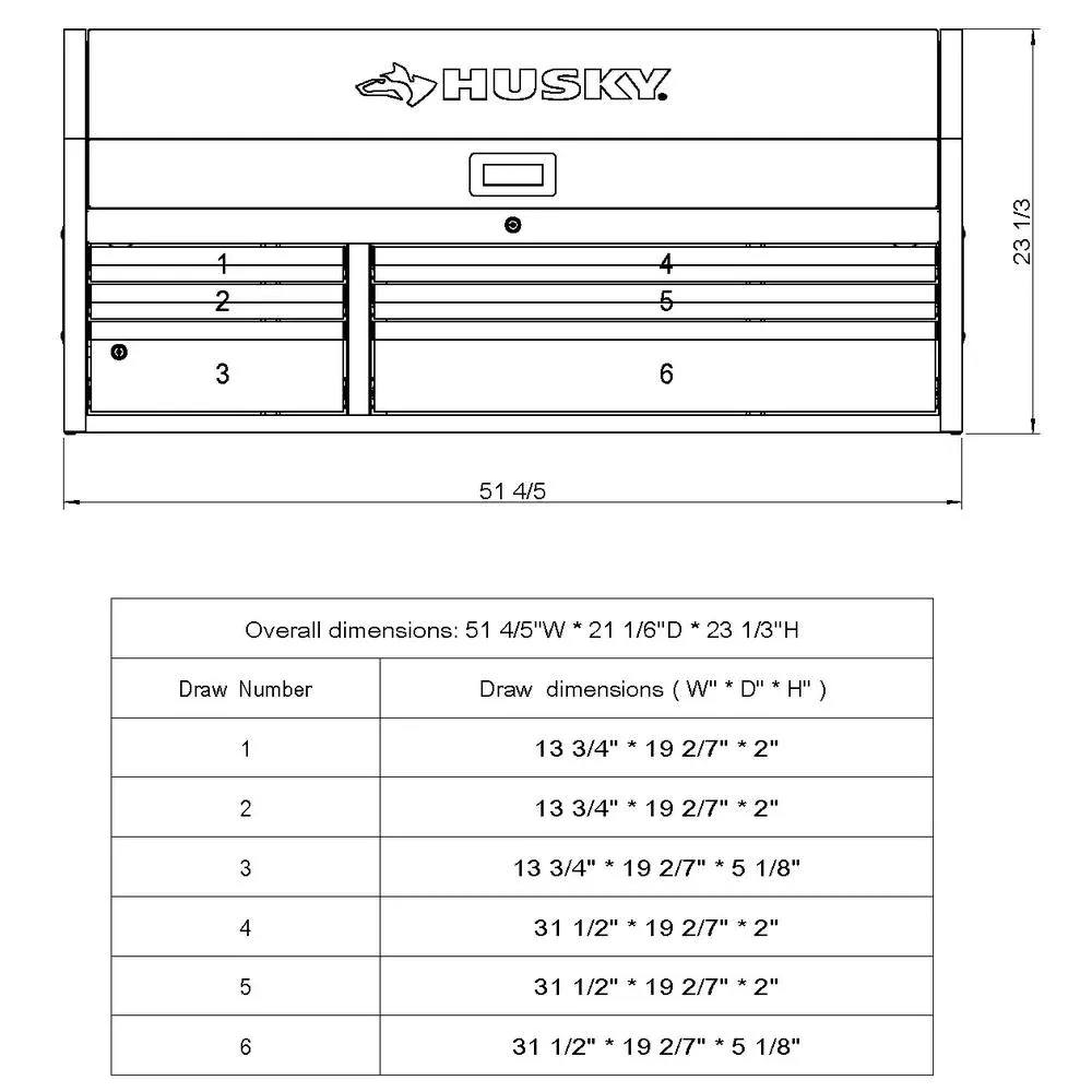 Do you think you have 52. W 6-DRAWER, DEEP TOOL CHEST IN MATTE BLACK
