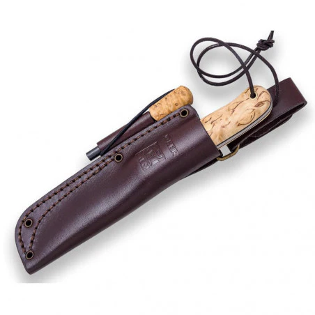 Light My Fire Swedish FireKnife BIO 2in1 cocoshell - Cuchillo escandinavo con Ferrocerio