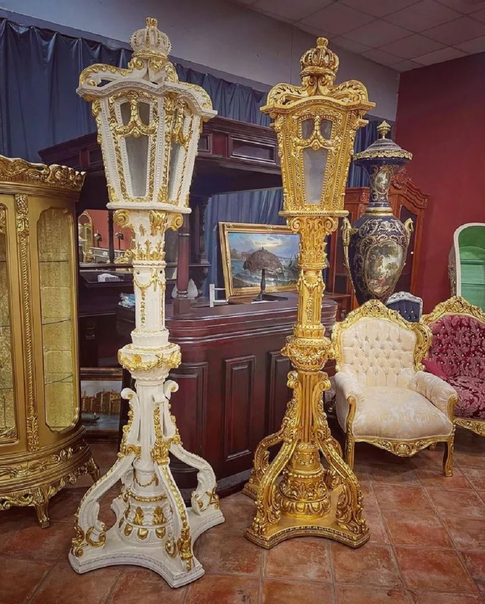 Pompöös by Barock Laterne Creme / Gold - Pompööse Barock Stehleuchte designed by Harald Glööckler