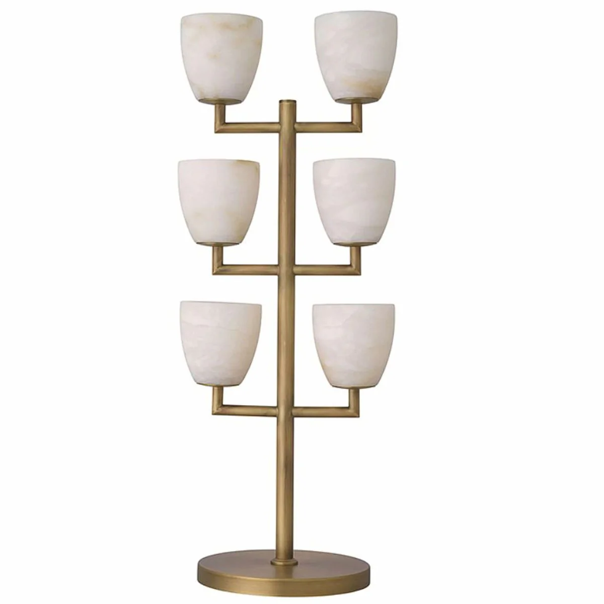 Luxury table lamp brass / alabaster H. 81 cm - Luxury Lights