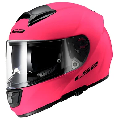 LS2 FF397 V-TECH MONOCOLOR PINK HELMET