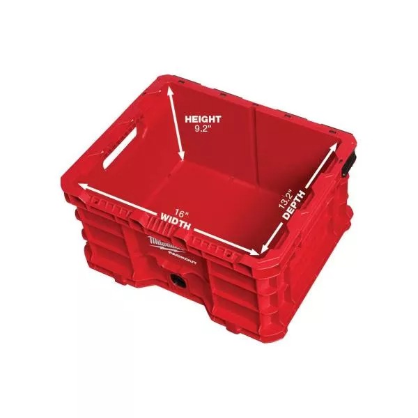 20 IN. 2-WHEEL UTILITY CART MIT LARGE TOOL BOX UND CRATE (3-PIECE)
