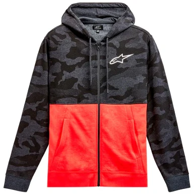 ALPINESTARS CAMO BLOCK ANTHRACITE / RED SWEATSHIRT