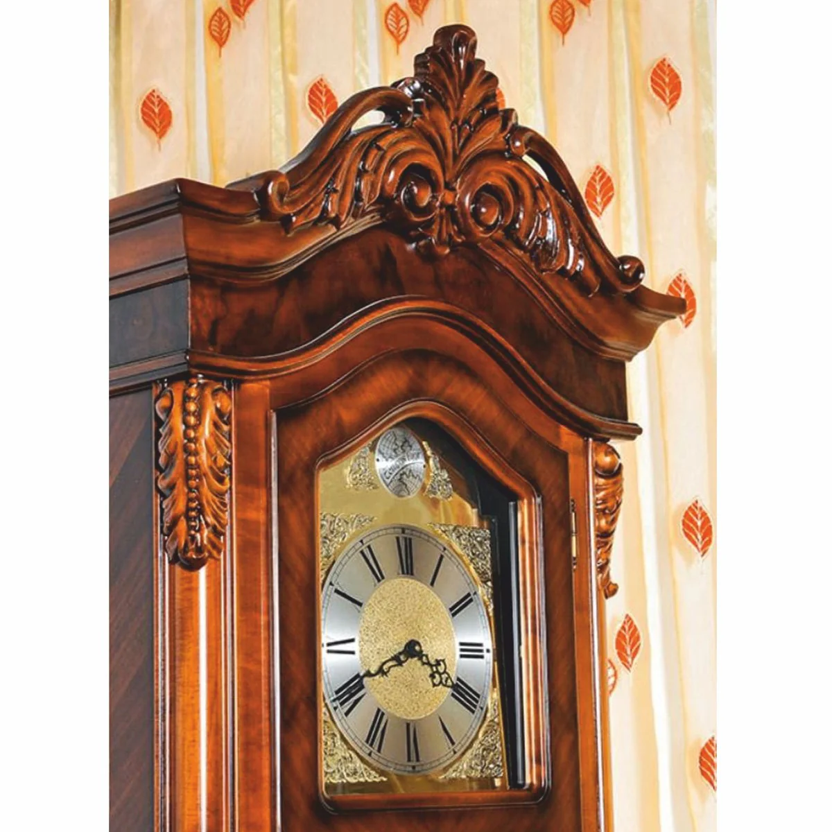 Luxury Baroque Grandfather Clock Brown H. 230 cm - Magnificent Baroque Furniture
