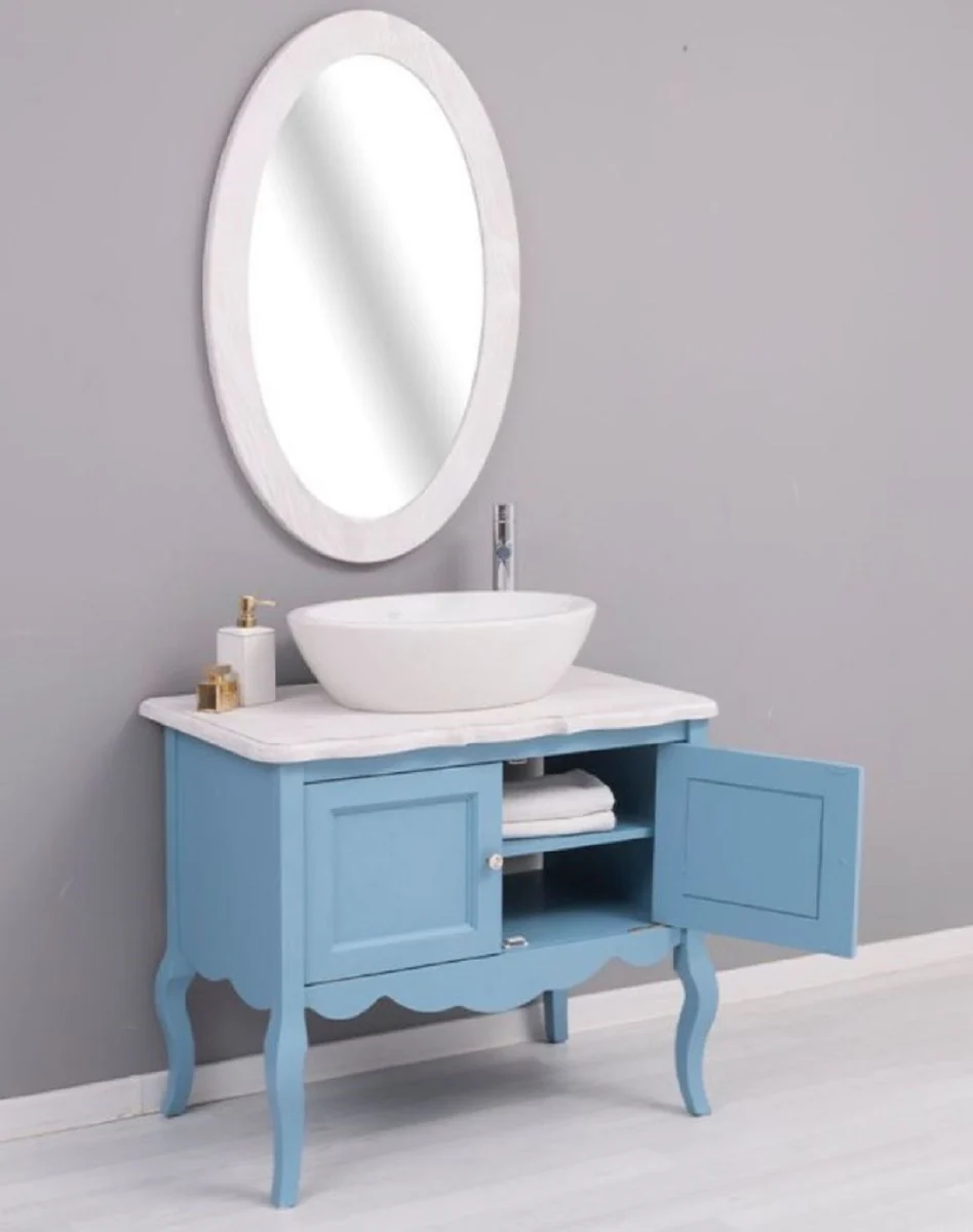 Country house style bathroom set light blue / light gray - country house style bathroom furniture